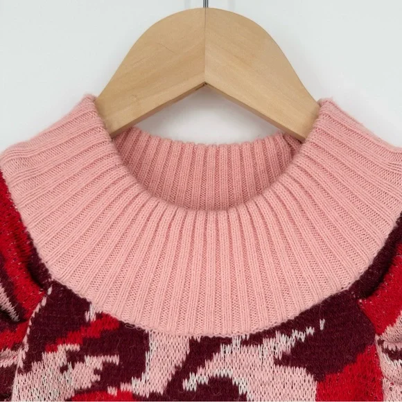 Farm Rio Flower Knit Mini Dress, Multi Color, Size Medium - Picture 8 of 15